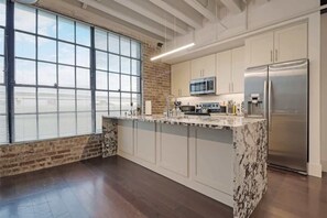 Cook a gourmet meal in your fully-equipped kitchen
