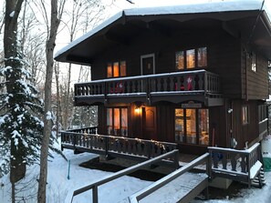 Cozy chalet warmth in the middle of a traditional Muskoka winter!