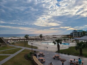 View standing on the balcony