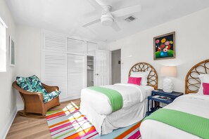 3rd Bedroom with two twin beds, perfect for the kids.