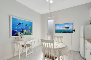 Kitchenette and 50" Roku TV