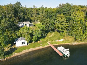 Tioga Rec Area is right in the backyard and Lake Pokegama is in the front.