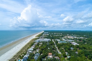 Aerial View of North Forest Beach