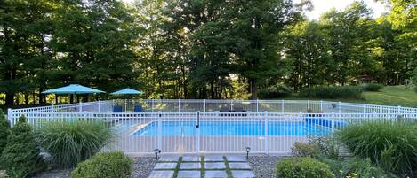 Pool view from sun room