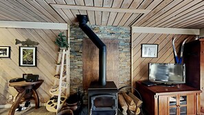 Woodstove with Free Firewood (Seasonal)