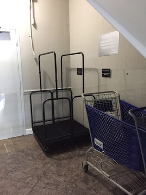 Luggage carts for your convenience.
