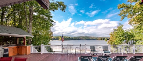 Massive Deck with lake views