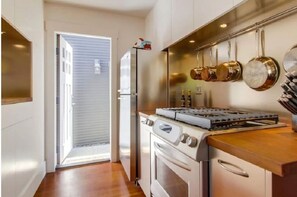 Fully equipped galley kitchen