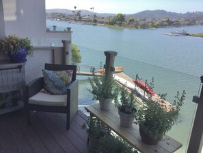 View from deck. Rental includes free use of kayak, 2 paddle boards and dock.