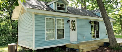 Blue Belle Tiny House Exterior