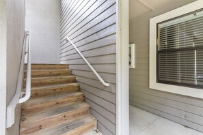 Second Story entrance, approximately 14 steps up to the front door