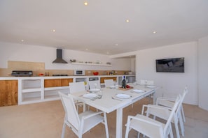 Outdoor dining area