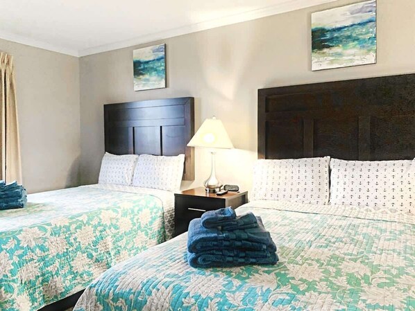 Recharge in a quiet, thoughtfully styled beds with everything you need for a good night’s sleep.

