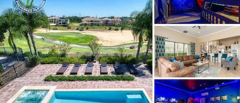Welcome to Muirfield Paradise, a 6 bedroom home with custom kids bedrooms, movie room, private pool and beautiful views | PHOTOS TAKEN: August 2020