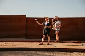 Bocce in the village