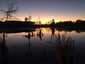 Sunsets view from the tent deck. 