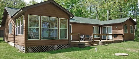 Front of the home from the Lake side