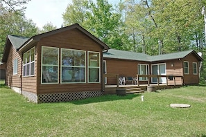 Front of the home from the Lake side