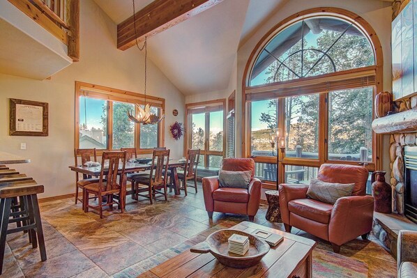 Inviting and Open Living Room with Amazing Views Everywhere You Look