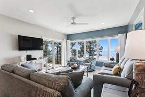 Living Room with Ocean Views at 1841 Beachside Tennis