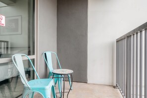 Enjoy some fresh air on your private balcony