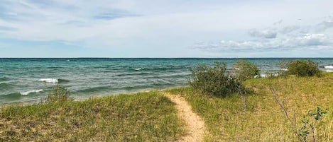 Lake Michigan natural shoreline