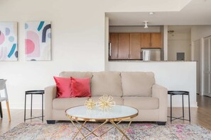 Stylish and comfortable furniture in the living room