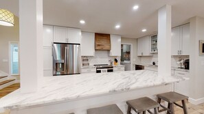 Newly Renovated Kitchen with Custom Cabinetry