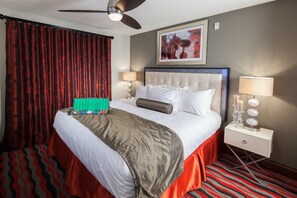 Drift to sleep in a comfortable bed after a wonderful day outside.