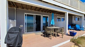 Relax on the deck with table and chairs