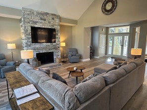 Family room looking towards the front door