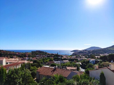 Magnifique appartement climatisé face à la baie de Collioure (vue mer)