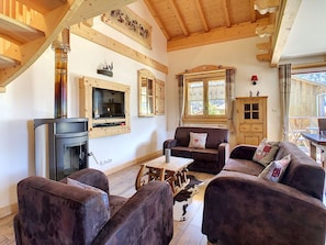 Relax by the log burner or in front of the TV
