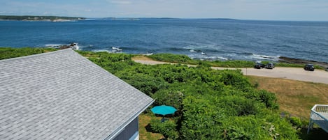 The gorgeous view looking over the roof of Ocean House!