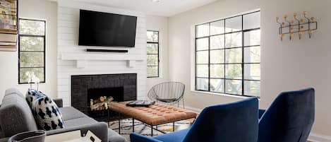 View of living room from hallway.