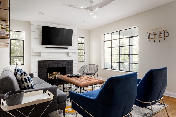 View of living room from hallway.