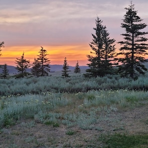 Sunset at the cabin