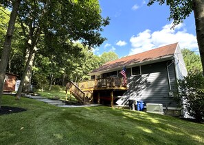 The Guesthouse accommodation with dedicated driveway and entrance.