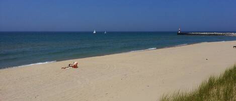 Private Beach 1/2 mile from the house, Arcadia Lighthouse 