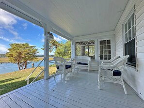 Unwind while enjoying the fresh air and water views.