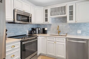 Kitchen with Keurig, Nespresso and a Coffee Maker