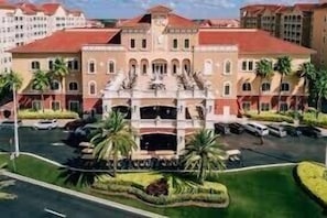 Front of the resort.