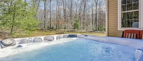 7 person Hot Tub off of back deck