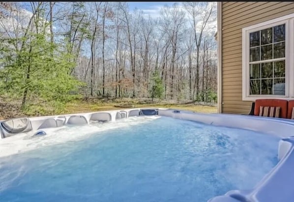 7 person Hot Tub off of back deck