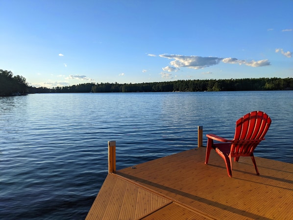 Lake house dock bliss