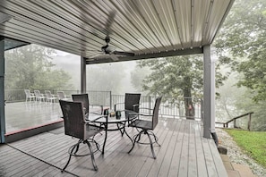 Enjoy easy access to fishing on the White River just steps from your back deck!