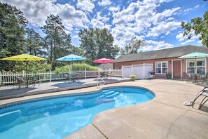 Walk to the community pool to beat the heat!