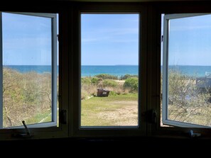 View from window on second level. (Block Island can be seen on ocean’s horizon).