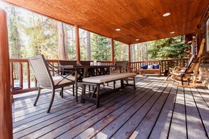 Relax on the front porch after a long day on your ATV's, floating the river, etc