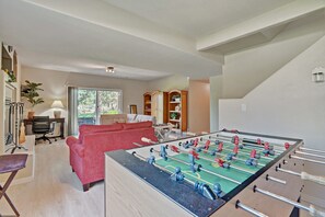 Hang out in the basement and play some Foosball!